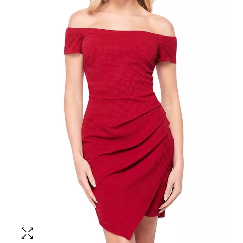 Teeze Me Juniors' Off-The-Shoulder Bodycon Dress - NWT